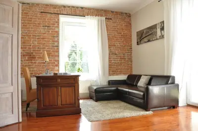 Część wypoczynkowa w obiekcie BE WELL 3-Rooms Apartment with Parking and Garden