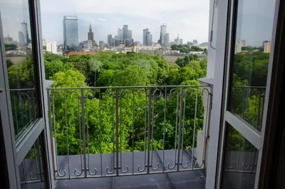 Balkon lub taras w obiekcie Studio Panorama 