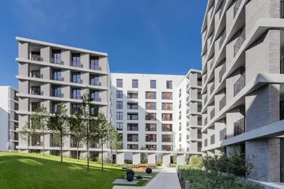 Budynek, w którym mieści się apartament