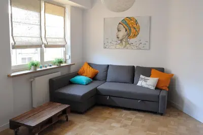 Część wypoczynkowa w obiekcie Apartament Kabaty