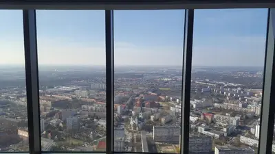Widok na miasto Warszawa z tego aparthotelu