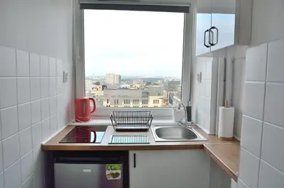 Kuchnia lub aneks kuchenny w obiekcie Sleep4you Apartamenty Centrum