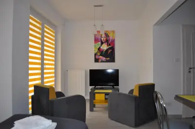 Telewizja i/lub zestaw kina domowego w obiekcie Pop Art Apartments