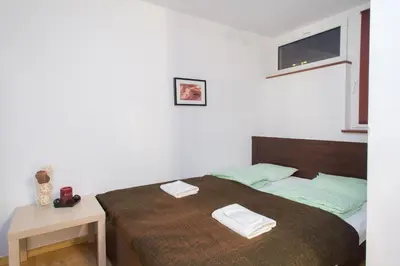 Łóżko lub łóżka w pokoju w obiekcie ShortStayPoland Graniczna (B6)