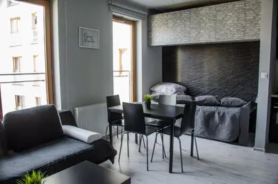 Część wypoczynkowa w obiekcie Apartament Expo Brylowska