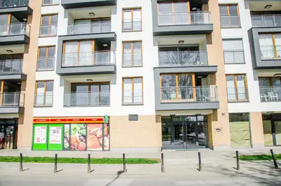 Budynek, w którym mieści się apartament