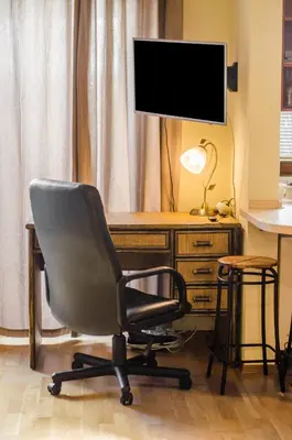 Telewizja i/lub zestaw kina domowego w obiekcie Apartament Parkowy Chodkiewicza