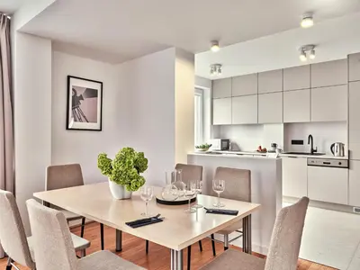 Kuchnia lub aneks kuchenny w obiekcie Apartamenty Media Park