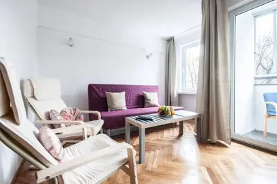 Część wypoczynkowa w obiekcie Center Warsaw - Apartament Jana Pawła