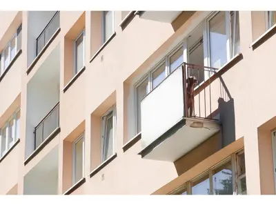 Balkon lub taras w obiekcie Kwiatowa Warsaw Apartment