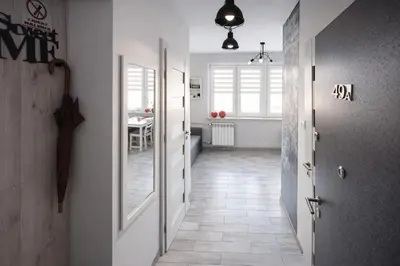 Plan piętra w obiekcie Zenhouse apartament Warszawa Ursynów, Mokotów wynajem krótkoterminowy, noclegi