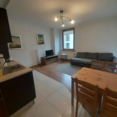 Część wypoczynkowa w obiekcie Luxury apartment Piękna