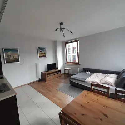 Część wypoczynkowa w obiekcie Luxury apartment Piękna