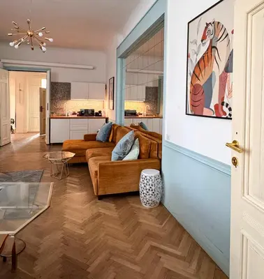 Część wypoczynkowa w obiekcie 4th Floor Bed and Breakfast