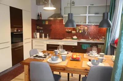 Kuchnia lub aneks kuchenny w obiekcie Dobra 54 by Homeprime
