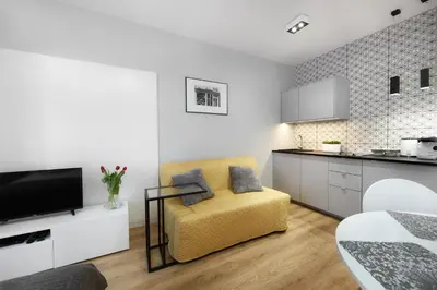 Telewizja i/lub zestaw kina domowego w obiekcie Kalia Apartments