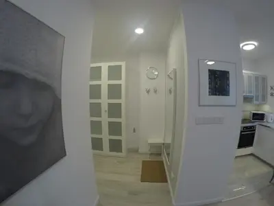 Kuchnia lub aneks kuchenny w obiekcie Apartament Słodowiec Metro, Free parking