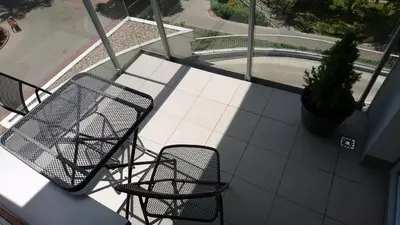 Balkon lub taras w obiekcie Apartament Słodowiec Metro, Free parking