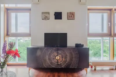 Telewizja i/lub zestaw kina domowego w obiekcie Dworzec Gdanski P&O Apartments