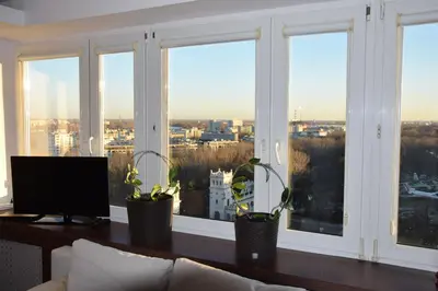 Telewizja i/lub zestaw kina domowego w obiekcie Alma Apartments Smolna