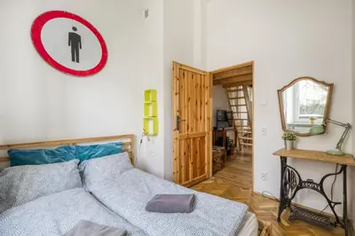 Łóżko lub łóżka w pokoju w obiekcie WSTApartments RetroFunky