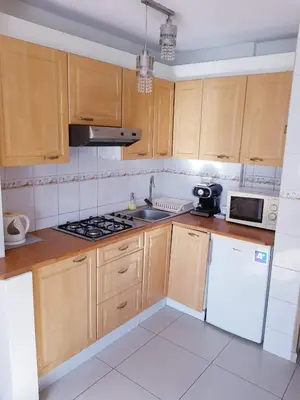 Kuchnia lub aneks kuchenny w obiekcie Warsaw Center - Apartment near Central Railway Station