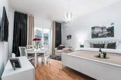 Część wypoczynkowa w obiekcie Nowy Świat Cozy Apartment Warsaw by Noclegi Renters