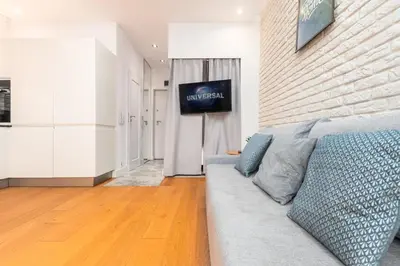 Telewizja i/lub zestaw kina domowego w obiekcie Piękna Apartament by Your Freedom