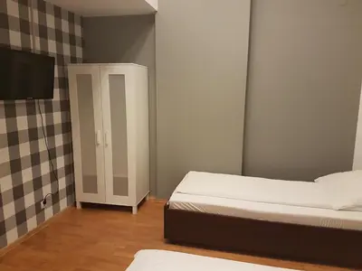 Łóżko lub łóżka w pokoju w obiekcie Duszka Hostel