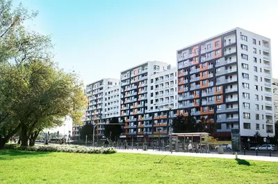 Budynek, w którym mieści się apartament
