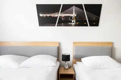 Łóżko lub łóżka w pokoju w obiekcie Waw Hotel Airport Okęcie