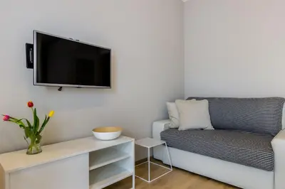 Telewizja i/lub zestaw kina domowego w obiekcie Okrzei 18 - studio by Homeprime