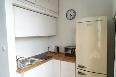 Kuchnia lub aneks kuchenny w obiekcie Apartament przy Rotundzie