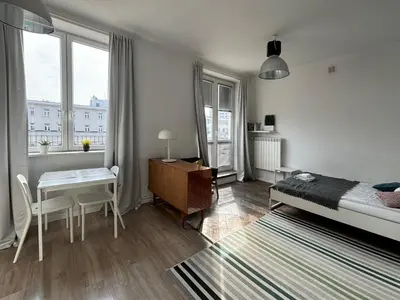 Część wypoczynkowa w obiekcie Apartament przy Rotundzie