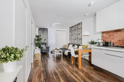 Kuchnia lub aneks kuchenny w obiekcie P&O Apartments Plac Grzybowski