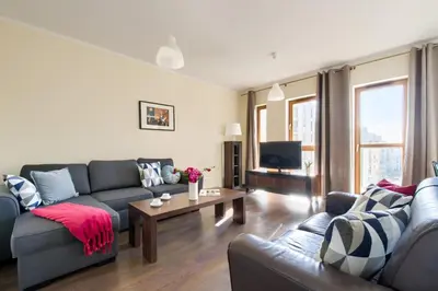Część wypoczynkowa w obiekcie P&O Corporate Serviced Apartments Cybernetyki