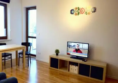 Telewizja i/lub zestaw kina domowego w obiekcie P&O Apartments Namyslowska