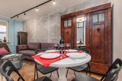 Część wypoczynkowa w obiekcie Apartments City Center Warsaw by Noclegi Renters