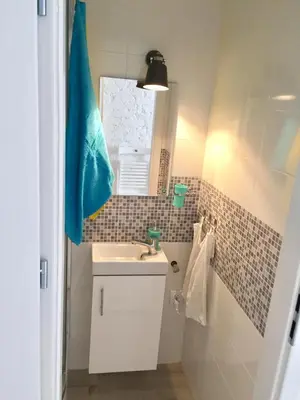 Łazienka w obiekcie Apartament Żelazna