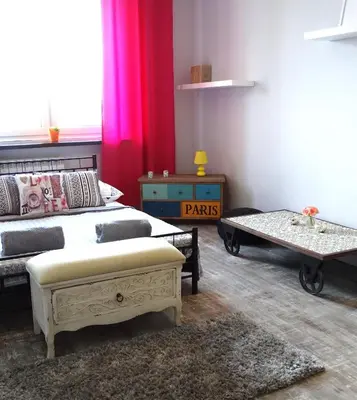 Łóżko lub łóżka w pokoju w obiekcie ClickTheFlat Savior Square Central Apart Rooms