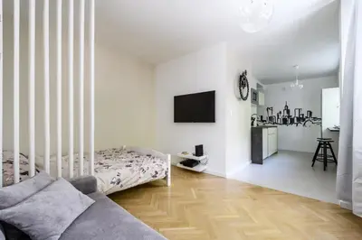 Telewizja i/lub zestaw kina domowego w obiekcie Central Station Apartments
