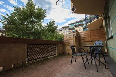 Balkon lub taras w obiekcie Green Kabaty Apartment 2