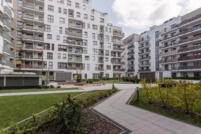 Budynek, w którym mieści się apartament