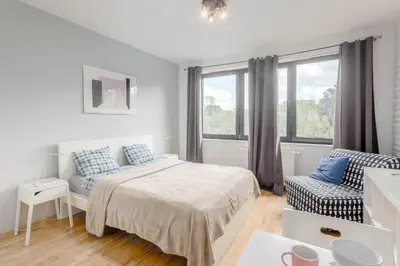 Łóżko lub łóżka w pokoju w obiekcie Chill Apartments Studio