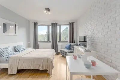 Łóżko lub łóżka w pokoju w obiekcie Chill Apartments Studio