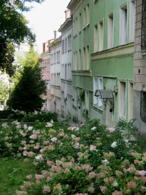 Budynek, w którym mieści się apartament
