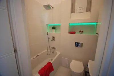 Łazienka w obiekcie Nowy Apartament Wilcza