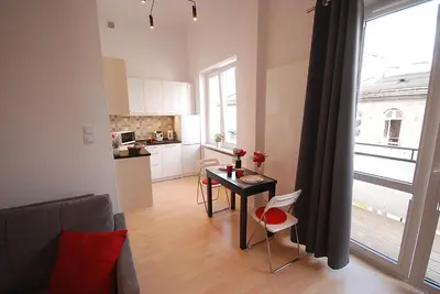 Kuchnia lub aneks kuchenny w obiekcie Nowy Apartament Wilcza