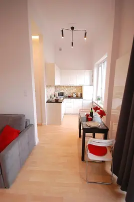 Kuchnia lub aneks kuchenny w obiekcie Nowy Apartament Wilcza