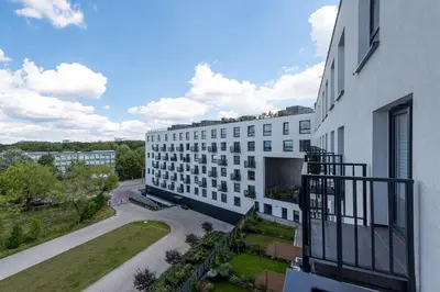 Budynek, w którym mieści się apartament